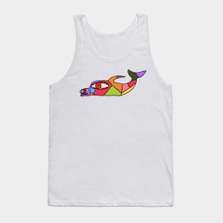 Patchwork Dolphin Tank Top